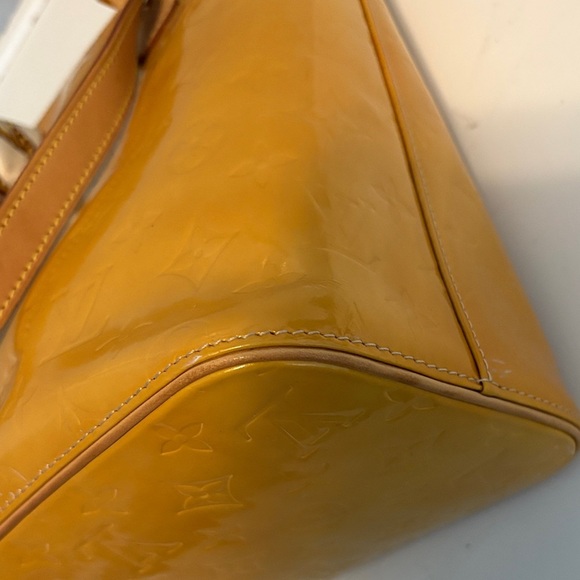 Vibrant Louis Vuitton Mustard Vernise Tote with COA - Picture 10 of 16